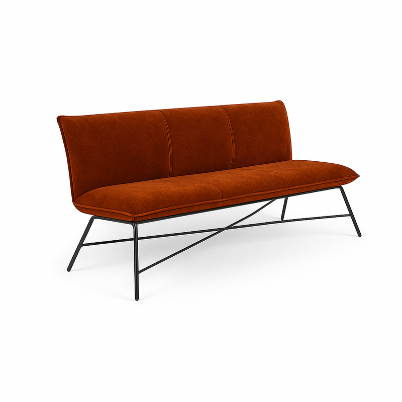 Bancheta catifea ROSCATA | model FLIP