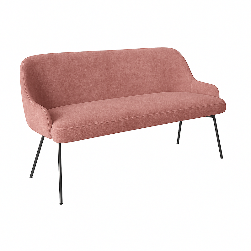 Bancheta catifea SASHA culoare ROZ