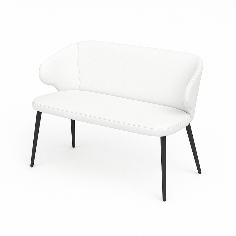 Bancheta piele CAPRICE culoare ALB