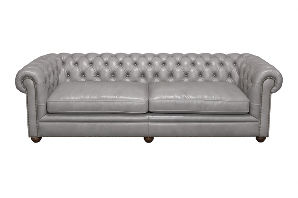Canapea chesterfield GYMA piele GRI
