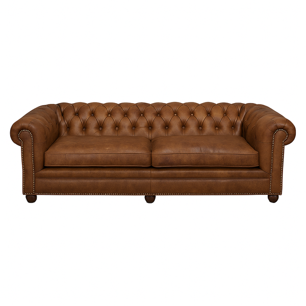 Canapea chesterfield GYMA piele MARO