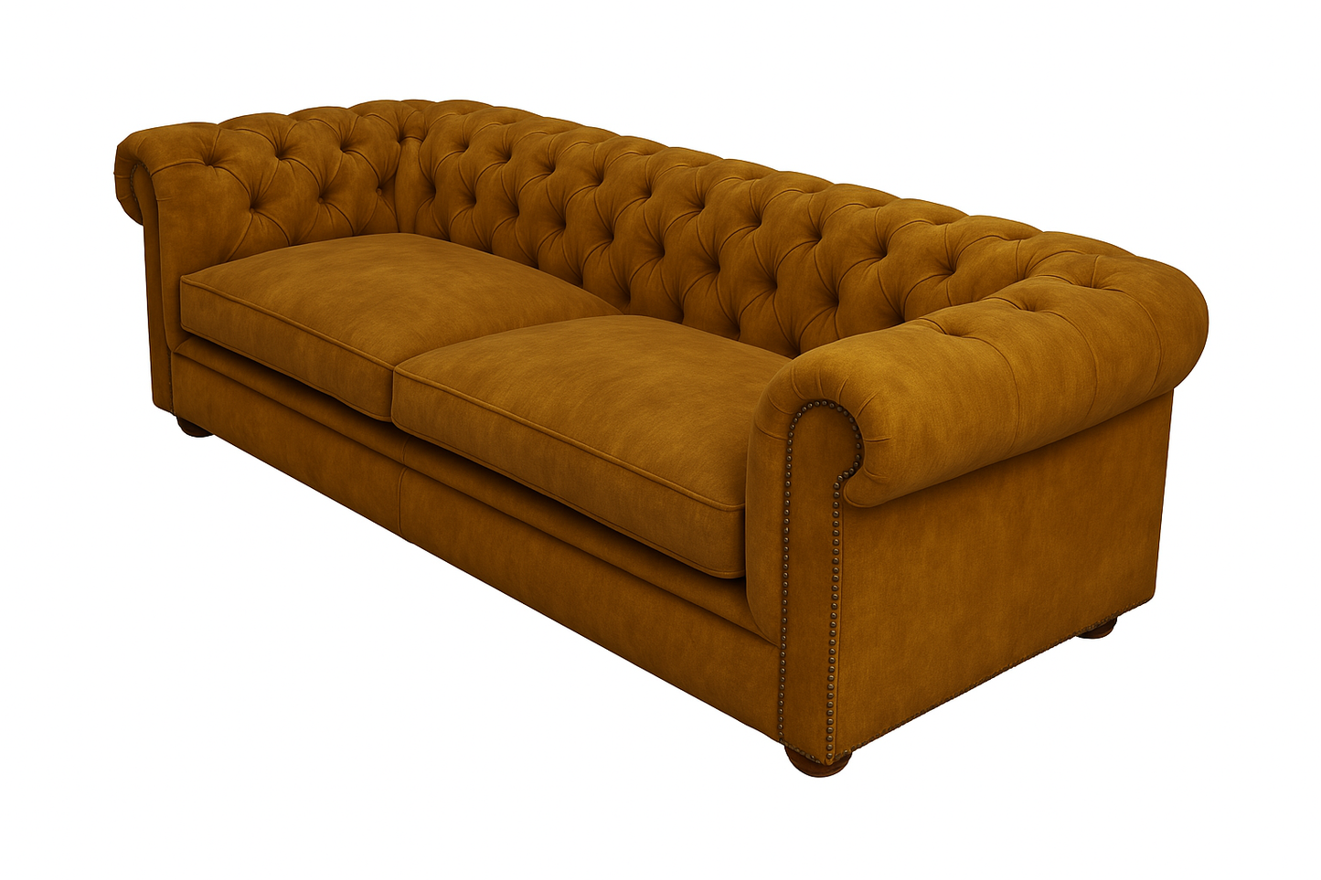 Canapea chesterfield GYMA catifea MARO DESCHIS