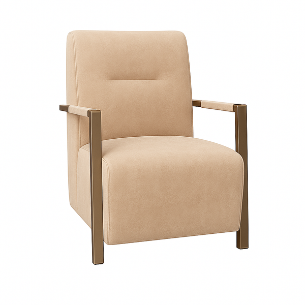 Fotoliu catifea BEJ | model COMO