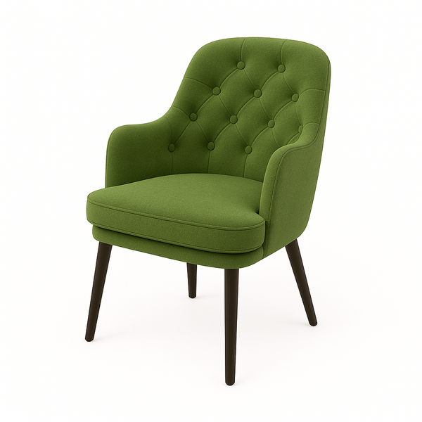 Fotoliu catifea VERDE | model MATEO