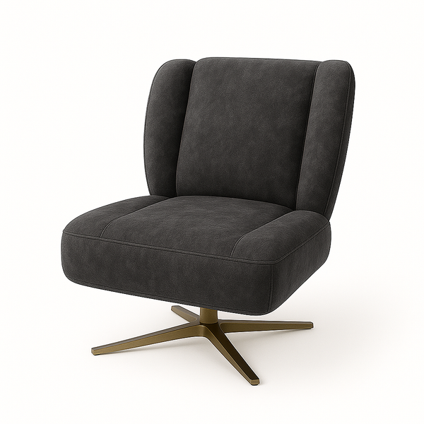 Fotoliu catifea GRI | model PUFI