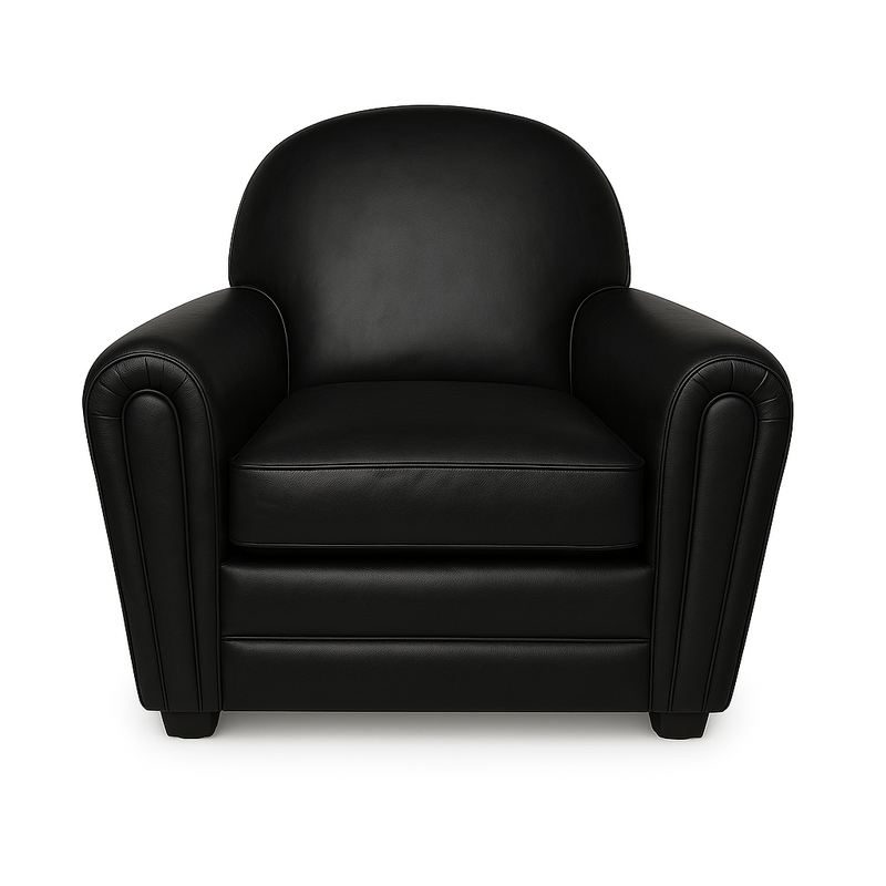 Fotoliu piele NEAGRA model MARA