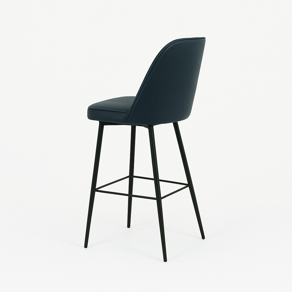 Scaun bar piele naturala GALBENA | model FOX