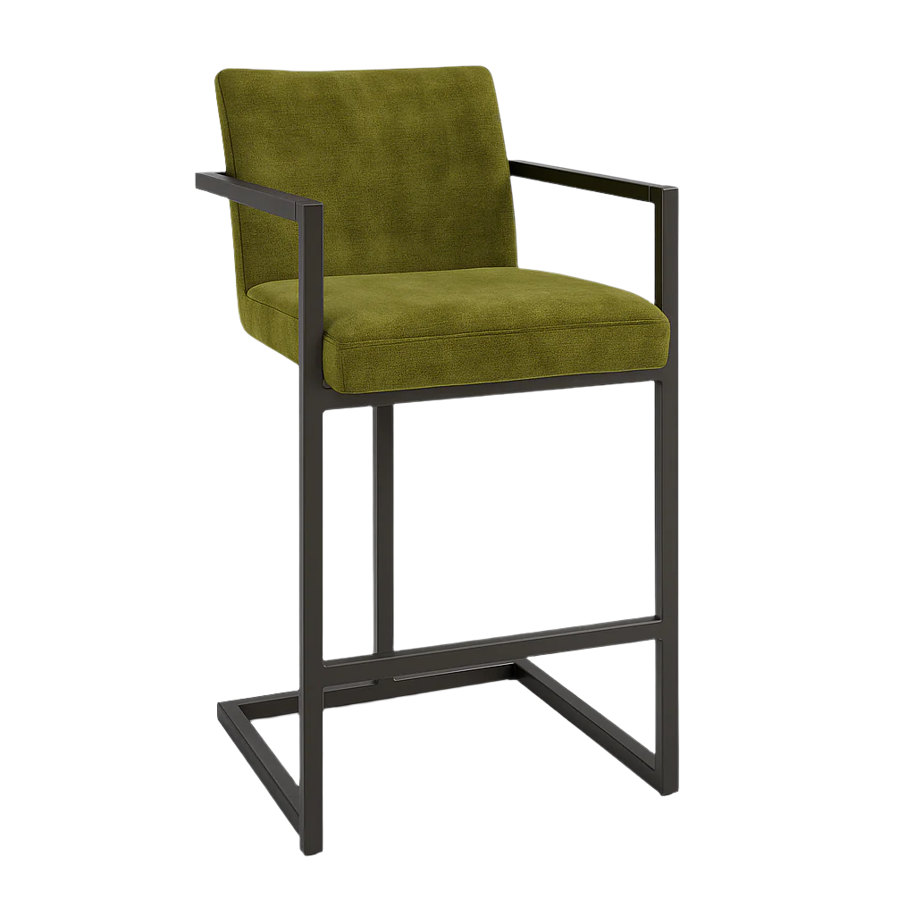 Scaun bar catifea VERDE model FLEET