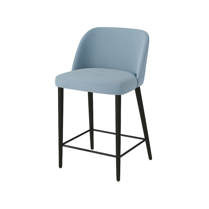 Scaun insula catifea ALBASTRA | model IVA