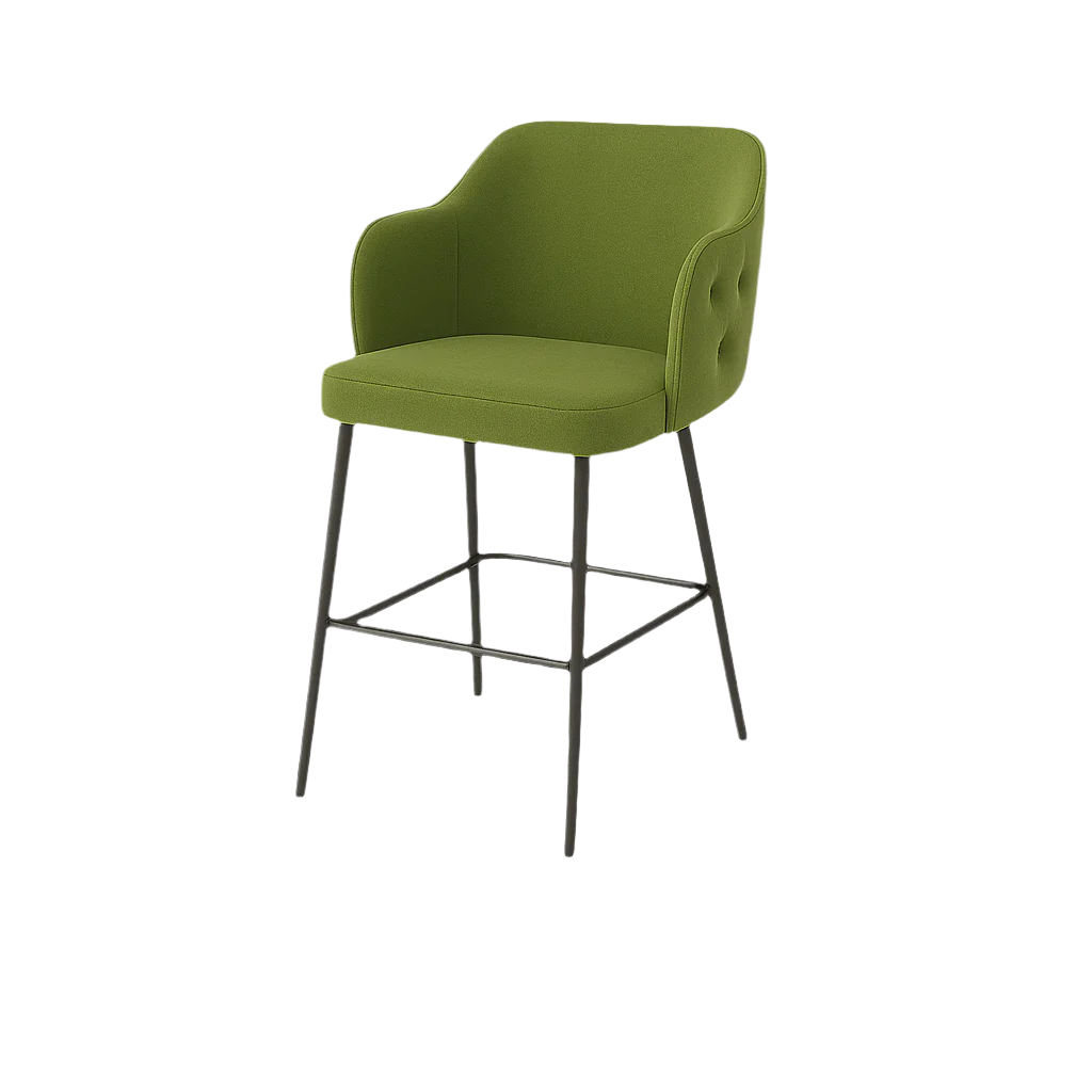 Scaun bar catifea BEJ | model TEONA