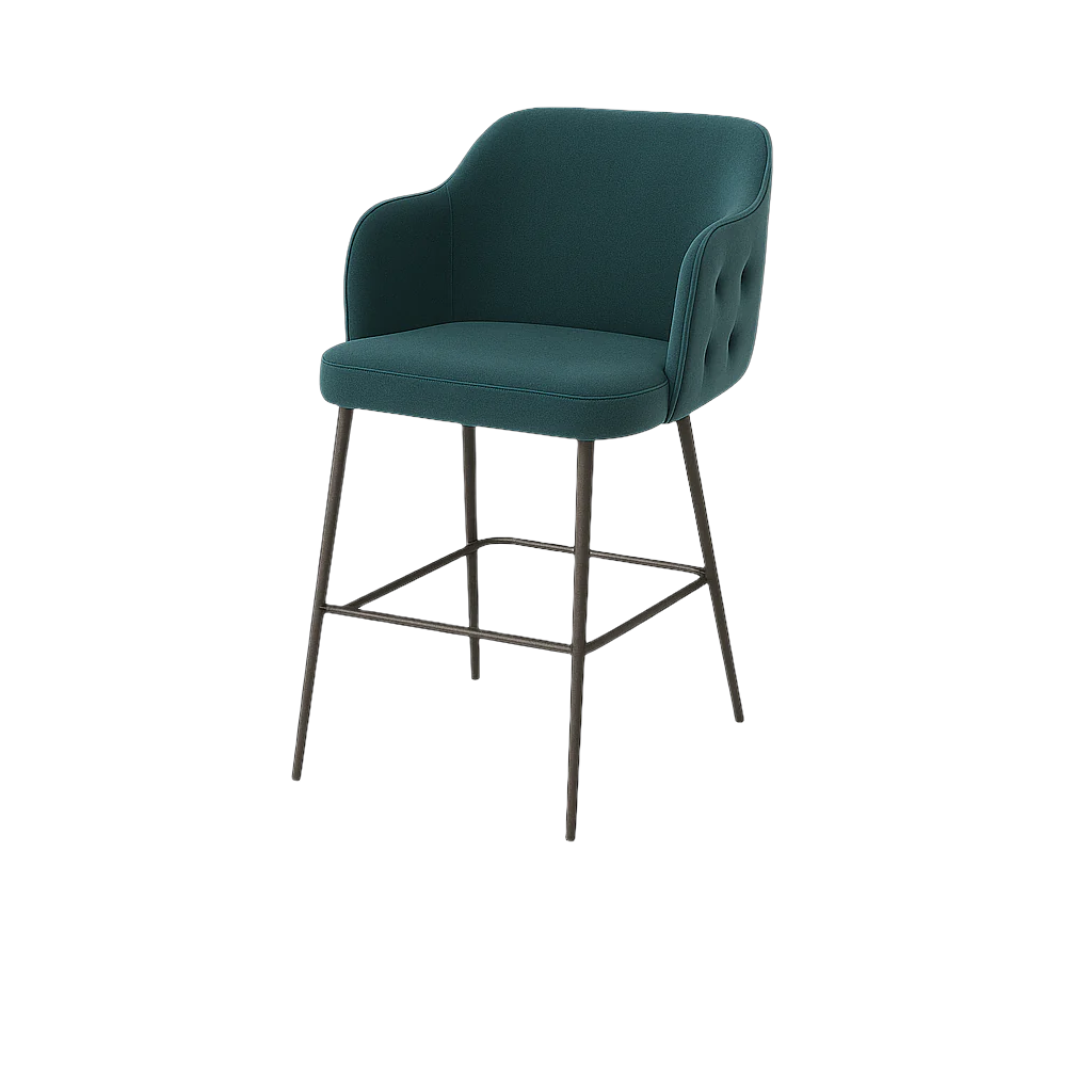 Scaun bar catifea BEJ | model TEONA