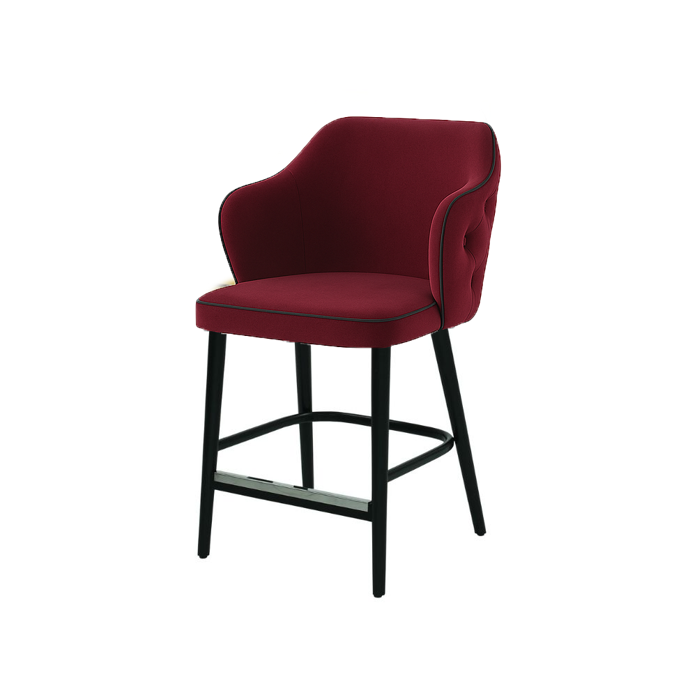 Scaun bar catifea BEJ | model ZOE