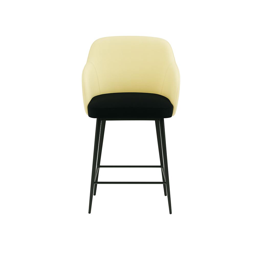 Scaun bar piele BEJ | model ALEX