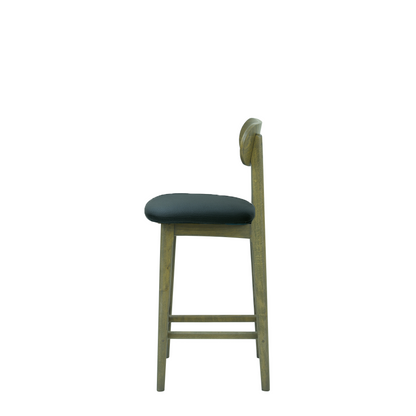 Scaun bar piele VERDE | model CLEO