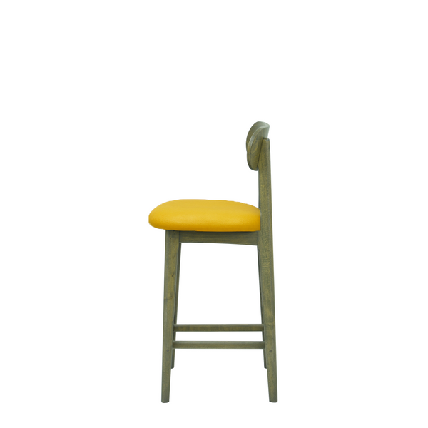 Scaun bar piele GALBENA | model CLEO