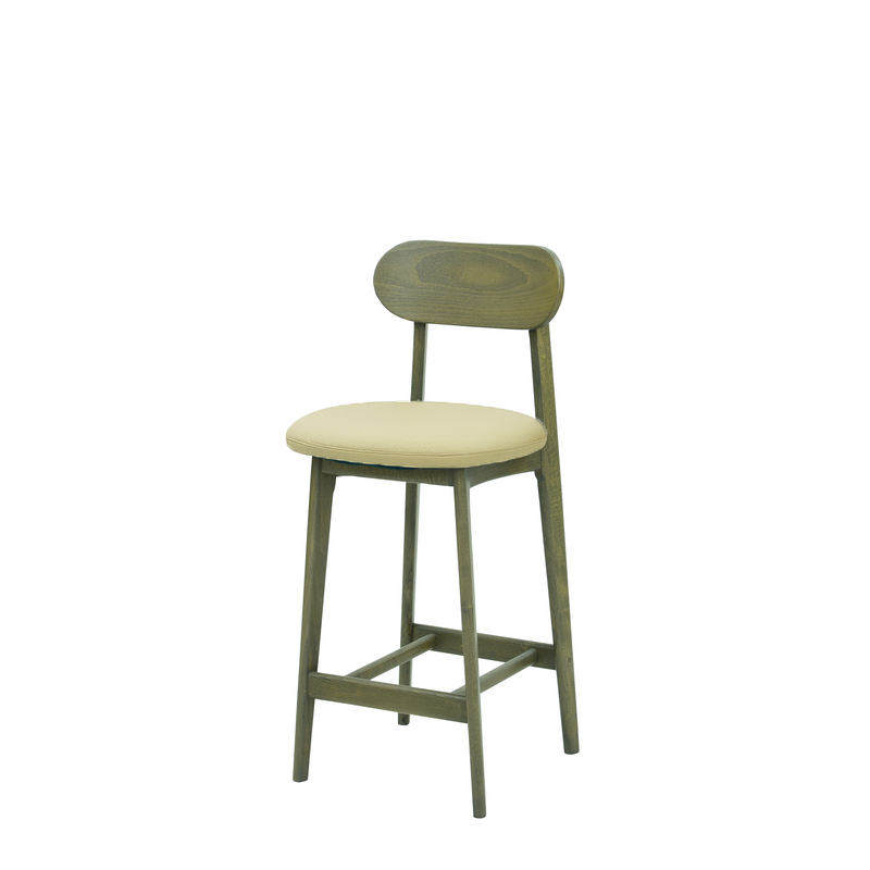 Scaun bar piele BEJ | model CLEO