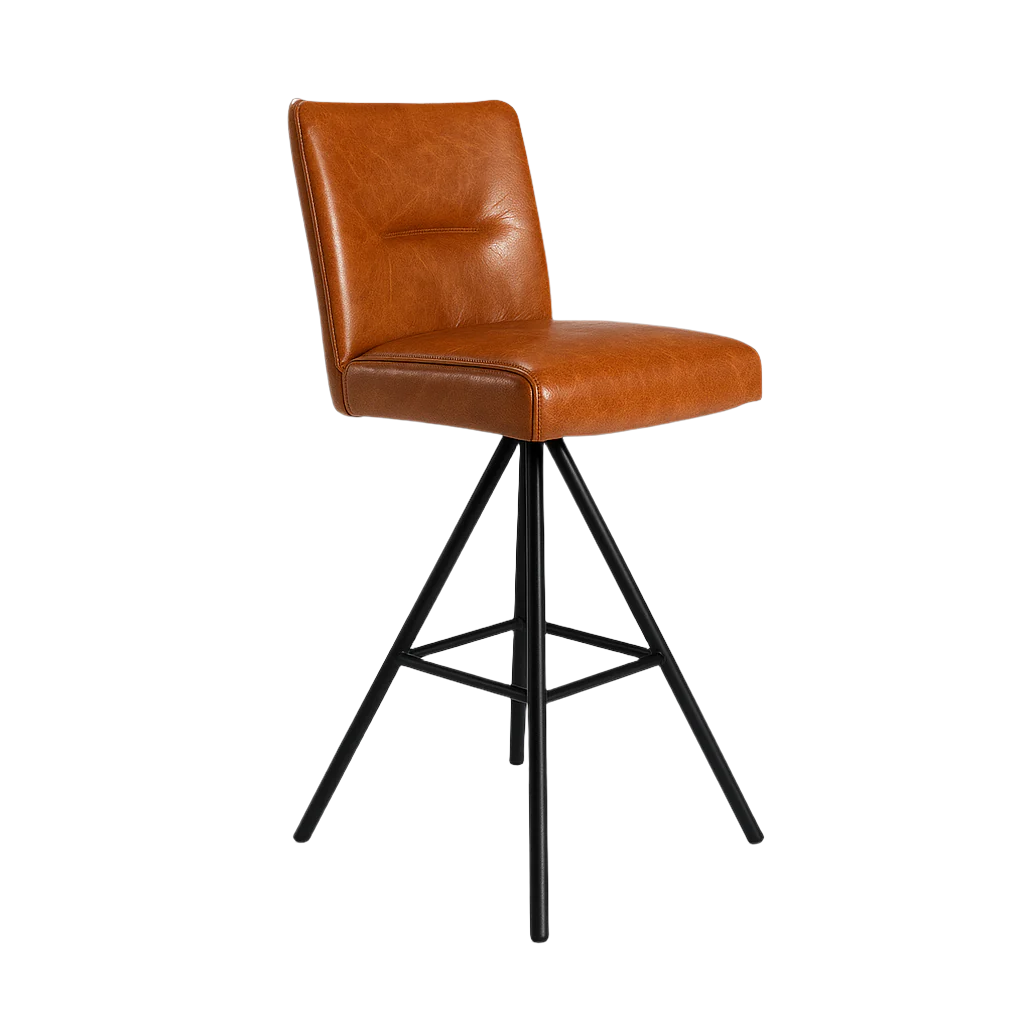 Scaun bar piele MARO DESCHIS | model INDU