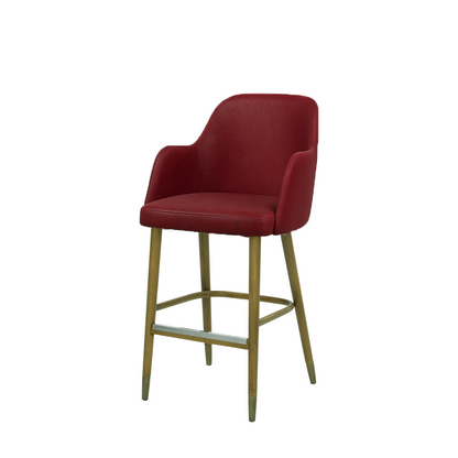 Scaun bar piele BEJ | model PINO