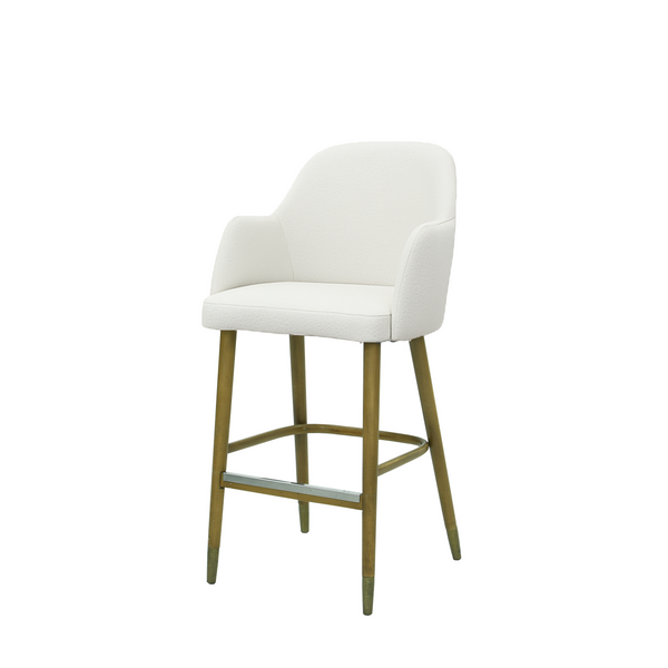 Scaun bar piele GALBENA | model PINO