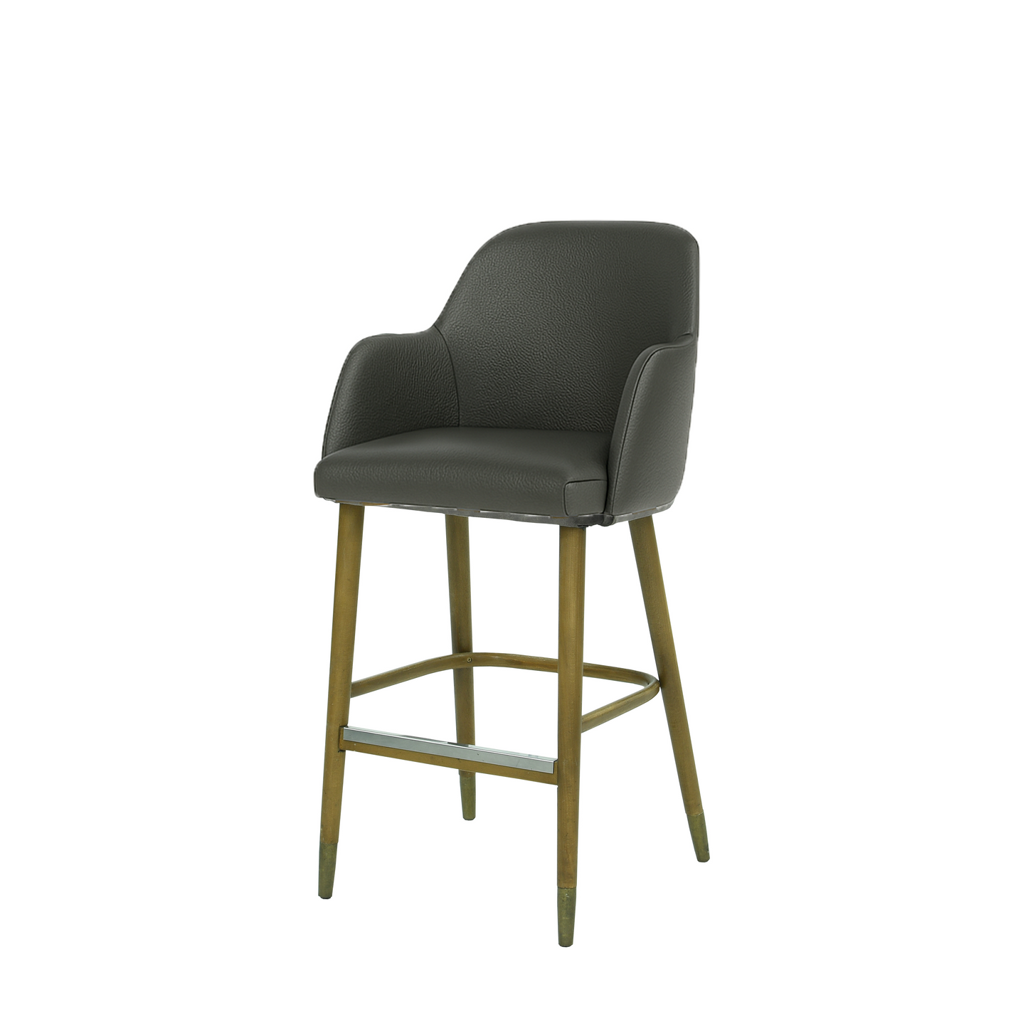 Scaun bar piele BEJ | model PINO