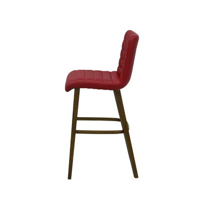 Scaun bar piele naturala BEJ | model RIGA
