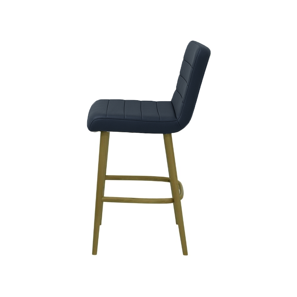 Scaun insula piele naturala GALBENA | model RIGA