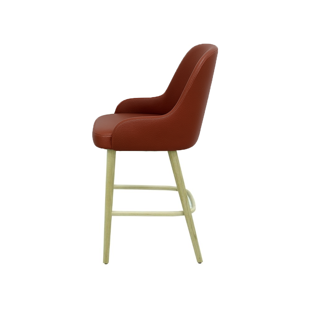 Scaun bar piele ALBASTRA | model ROCCO