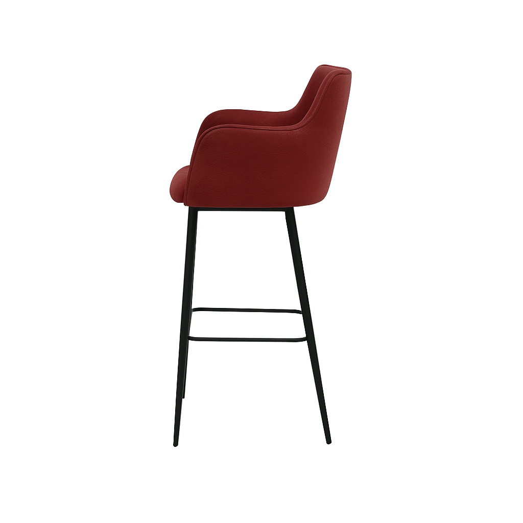 Scaun bar piele VERDE | model SINDY
