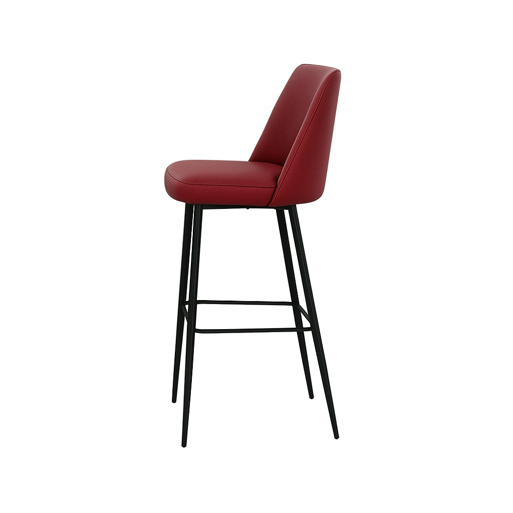 Scaun bar piele VERDE | model SOLO