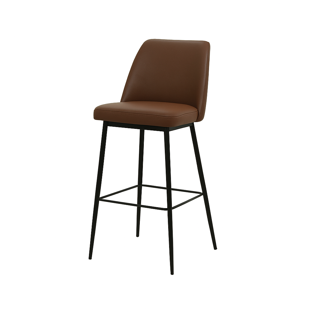 Scaun bar piele BEJ | model SOLO