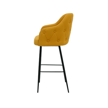 Scaun bar piele VERDE | model TEONA