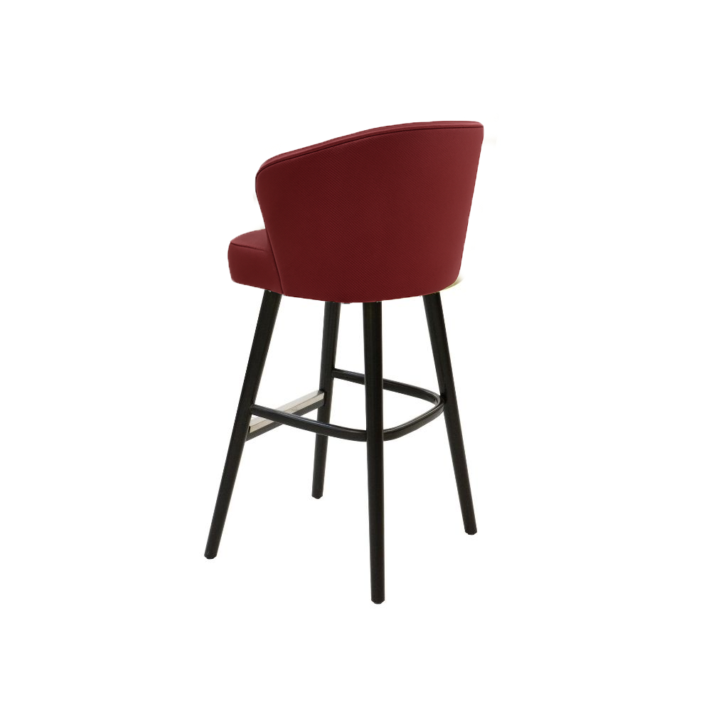 Scaun bar piele naturala BEJ | model BRUNO