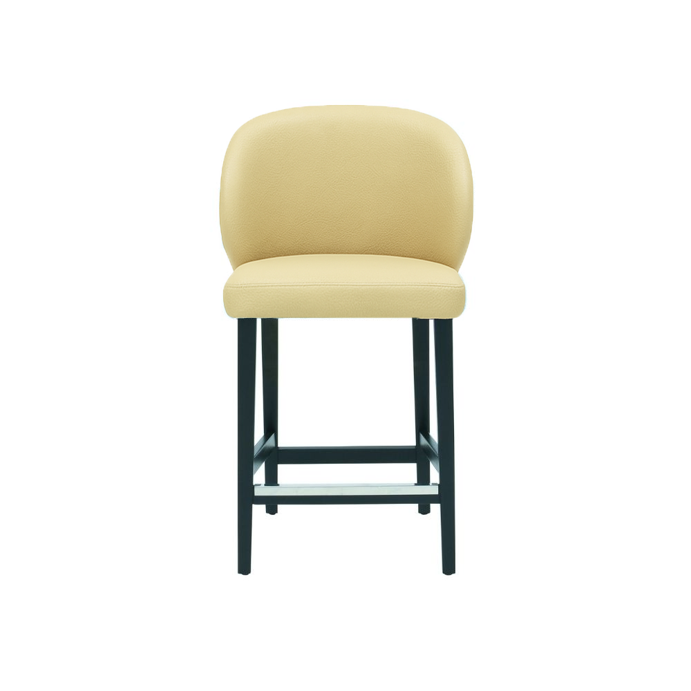 Scaun bar piele naturala BEJ | model CAPRICE