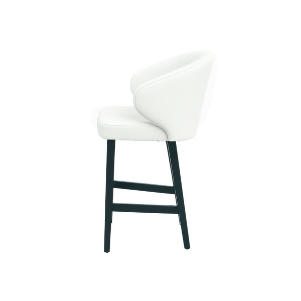 Scaun bar piele naturala BEJ | model CAPRICE