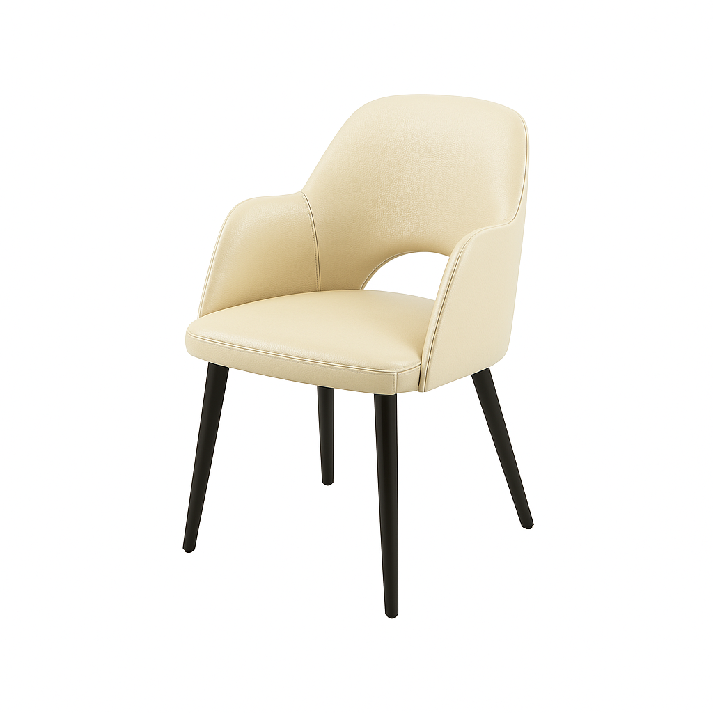 Scaun piele NEAGRA | model SUNIC