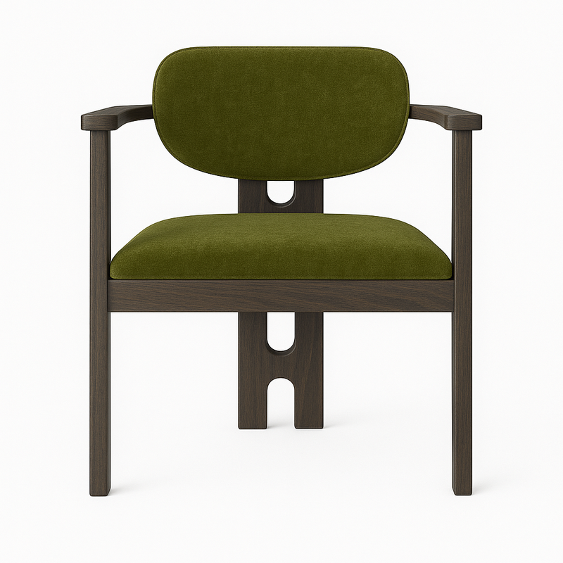 Scaun catifea VERDE | model DORIAN ARM