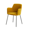 Scaun catifea GALBENA | model SIGMA