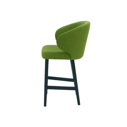 Scaun de bar catifea BEJ | model CAPRICE