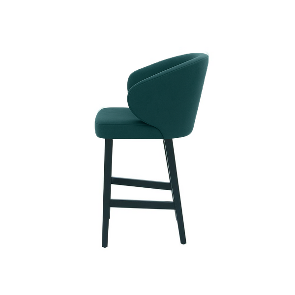 Scaun de bar catifea BEJ | model CAPRICE