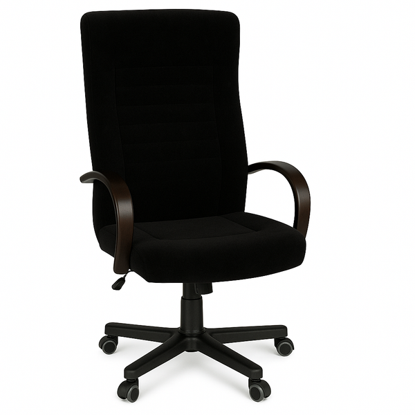 Scaun ergonomic catifea NEAGRA | model DALIA P