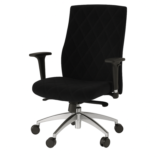 Scaun birou catifea NEAGRA| model MAGIC O