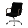 Scaun ergonomic catifea NEAGRA | model OMEGA O