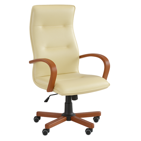 Scaun ergonomic piele BEJ | model OMEGA P
