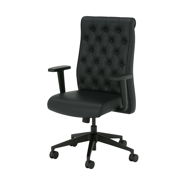 Scaun piele naturala NEAGRA | model ACTIVE