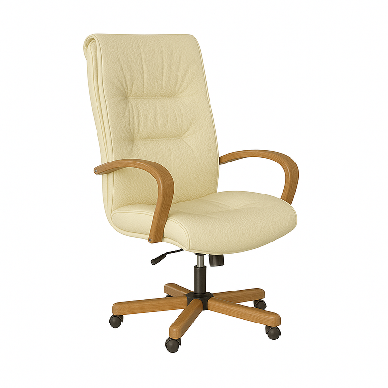 Scaun ergonomic piele BEJ | model BIG STAR P