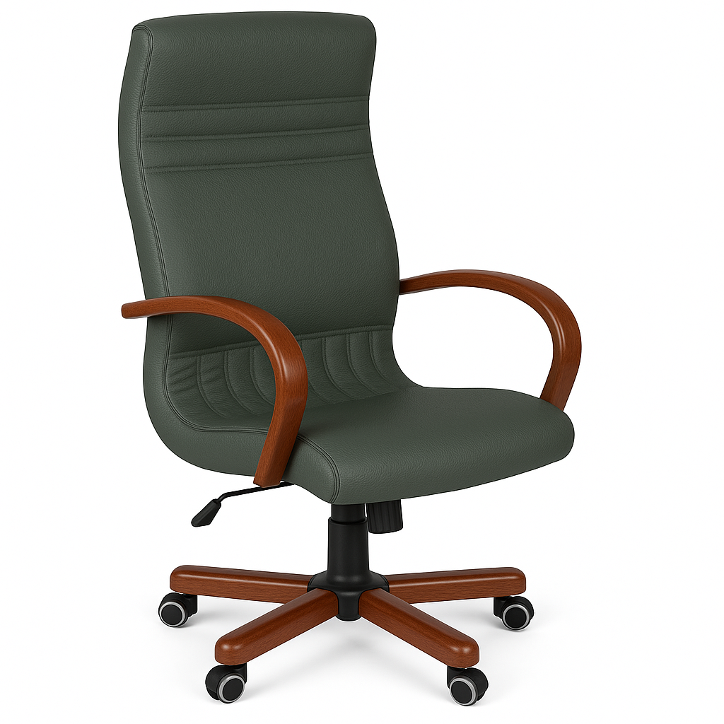 Scaun birou piele BEJ | model GOLD P