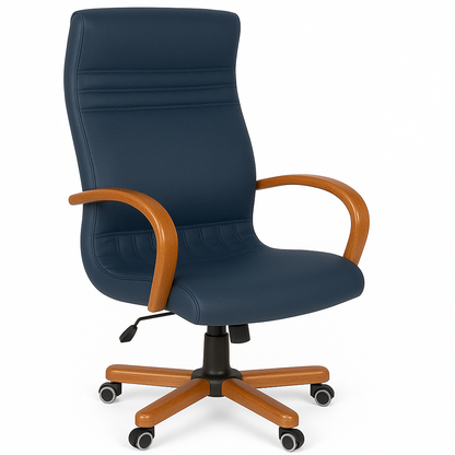 Scaun birou piele VERDE | model GOLD P