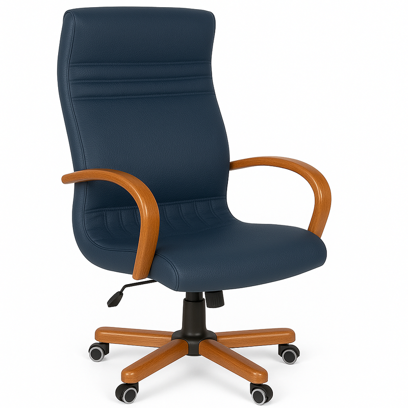 Scaun birou piele ALBASTRA | model GOLD P