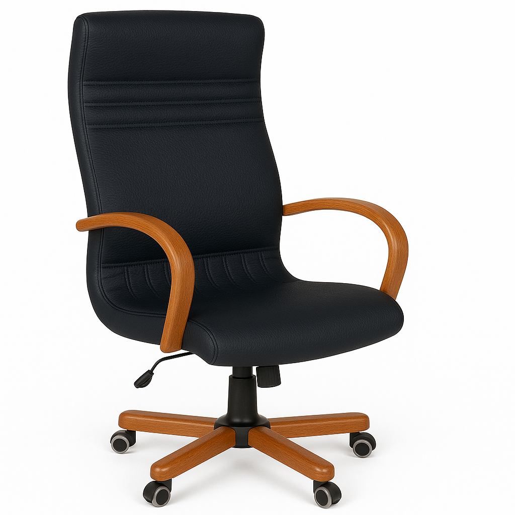 Scaun birou piele BEJ | model GOLD P