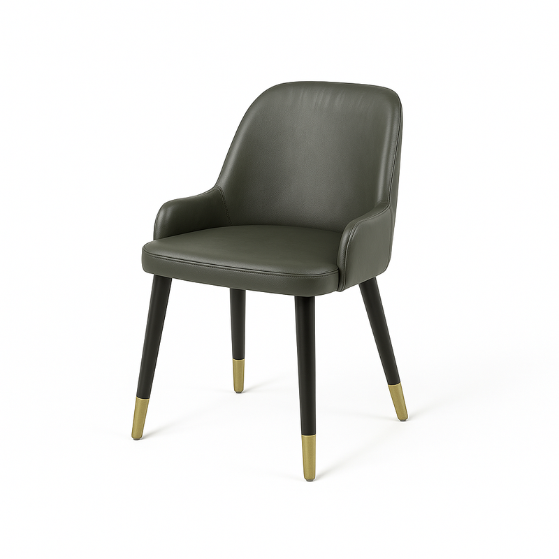 Scaun piele VERDE | model ROCCO G